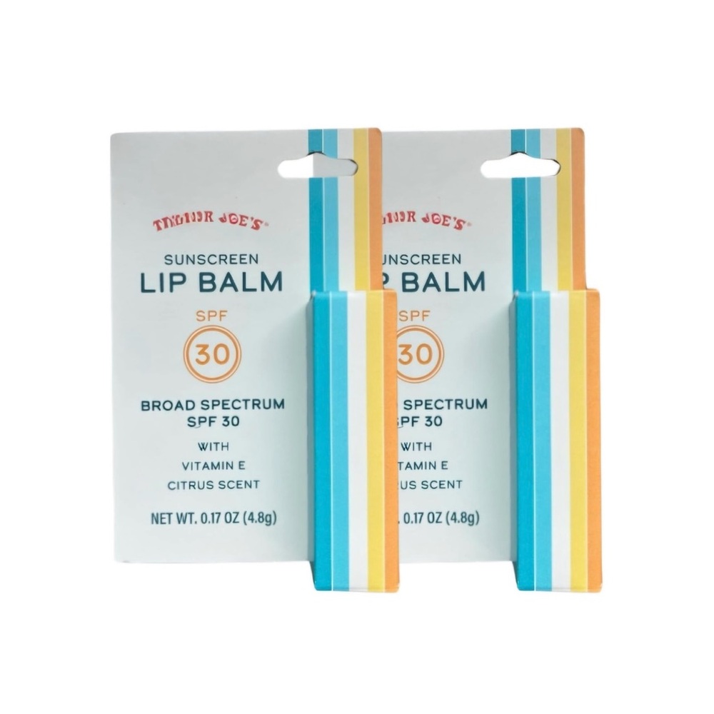 Trader Joe's Citrus Sunscreen Lip Balm SPF 30 - Twin Pack